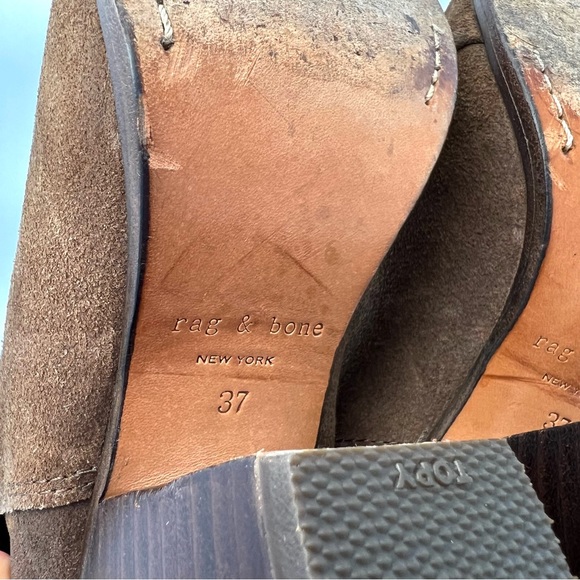 Rag & Bone Kinsey Suede Leather Strap Bootie - Picture 11 of 14